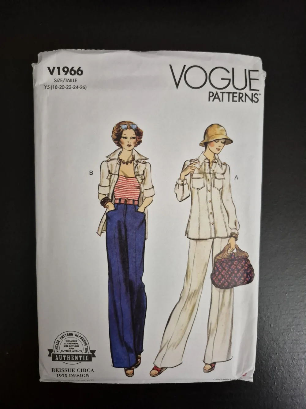 Vogue Pattern V1966 *UNCUT* Size Y5